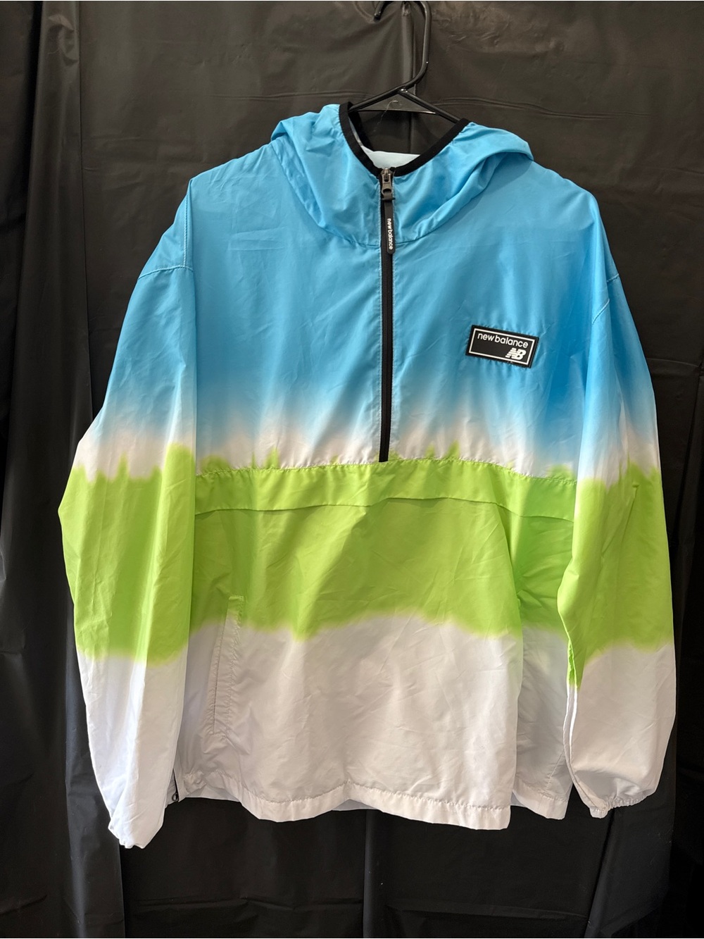 New Balance Blue, Lime & White Half-Zip Hoodie